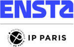 Ensta logotype IP Paris RVB Vertical Bleu
